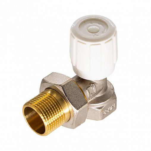 Регулирующий клапан для радиатора СТМ CARAVH12, ручной, угловой, 1/2" фото