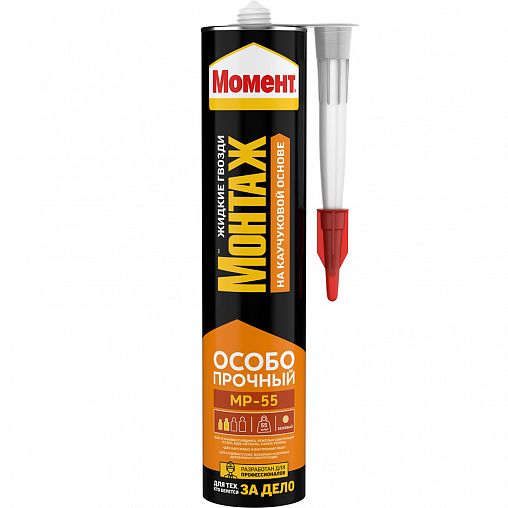 Жидкие гвозди Момент Монтаж Особопрочный MP-55 3047932, 290 мл, бежевый фото