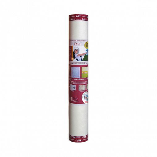 Стеклохолст малярный Wellton, 45 г/м², 1 x 50 м фото