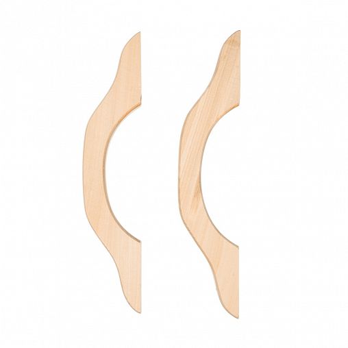 Ручка дверная большая Банные штучки, липа, 35 см, набор 2 шт фото