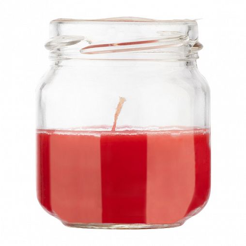 Свеча в банке Волшебная страна Вишнёвый сад, красная фото