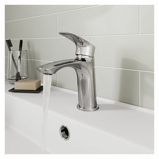 Смеситель для раковины с коротким изливом Milardo Rora, хром фото