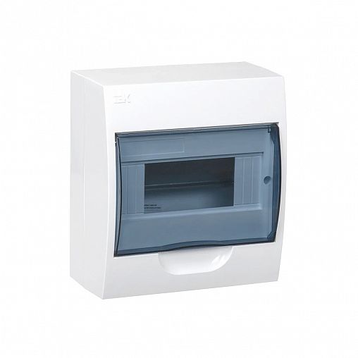 Щиток распределительный встраиваемый IEK Krepta 3 ЩРВ-П-8 MKP12-V, 8 модулей, пластиковый, белый фото