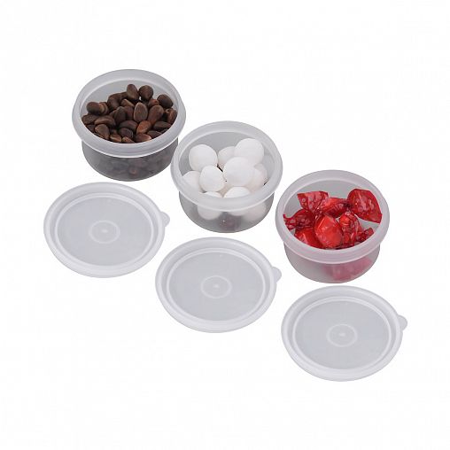 Контейнер для хранения Мультидом, с крышкой, 63 мл, 3 шт фото