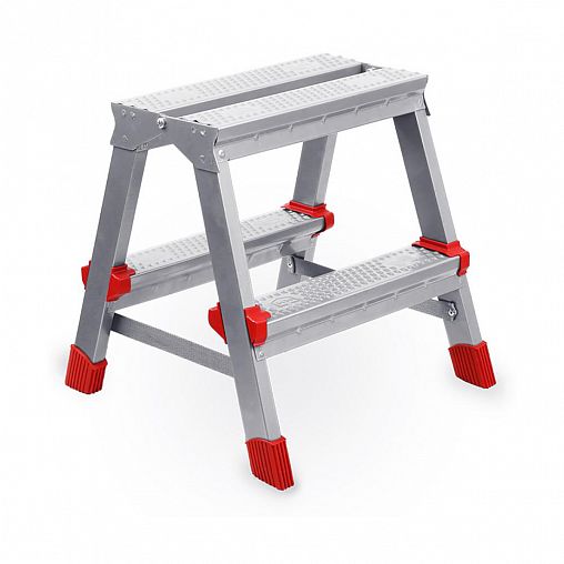 Стремянка двухсторонняя Haushalt ННДС2, 2 x 2 ступени, 0,402 м фото