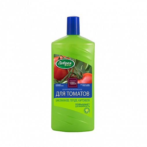 Удобрение жидкое Добрая сила для томатов, баклажанов, сладкого перца, 1 л фото