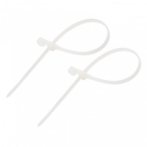 Хомут-стяжка под винт Rexant, нейлон, 3,6 x 150 мм, 100 шт, белый фото