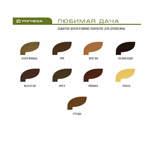 Защитно-декоративное покрытие для дерева Любимая дача, полуматовое, 0,75 л, тик фото