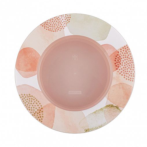 Салатник пластиковый Plast Team Pastel, с крышкой, 3 л, персиковая карамель фото