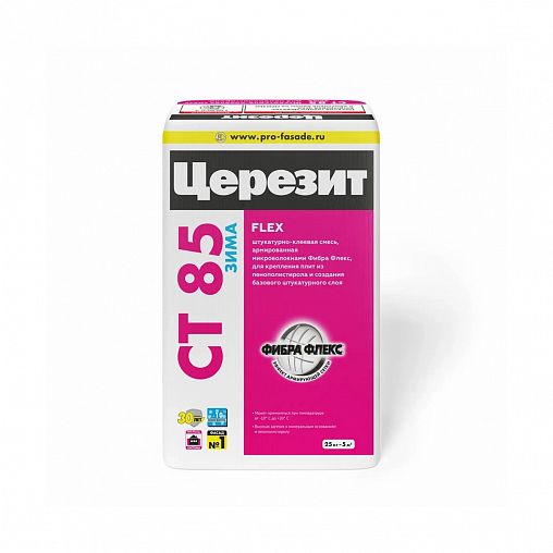 Клей для теплоизоляции Церезит (Ceresit) CT 85 Flex, зима, 25 кг фото