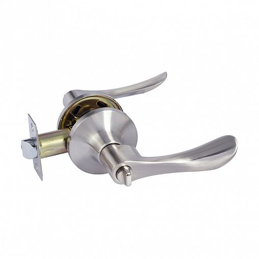 Ручка-защелка Нора-М Isparus ЗВ3-03, фиксатор, матовый никель фото