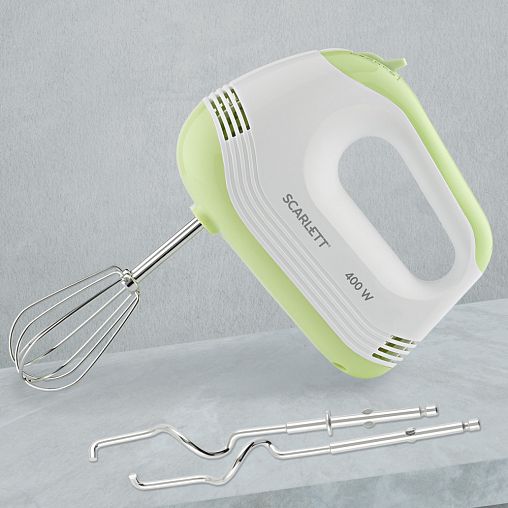 Ручной миксер Scarlett SC-HM40S15, 5 скоростей, 400 Вт фото