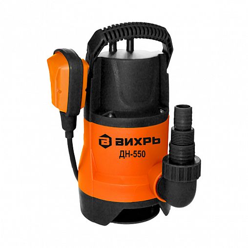 Насос дренажный для грязной воды Вихрь ДН-550, 550 Вт, 10020 л/ч фото
