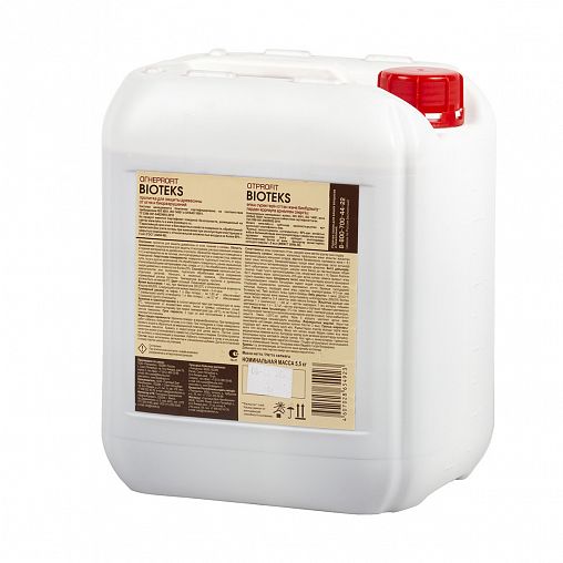 Пропитка для огнезащиты дерева Bioteks Огнеprofit, с индикатором, 1 класс, 5 л фото