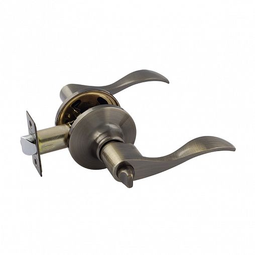 Ручка-защелка Нора-М Isparus ЗВ1-03, фиксатор, старая бронза фото