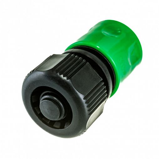 Соединитель для шлангов Park HL132, с системой быстрой фиксации и аквастопом, 5/8" фото