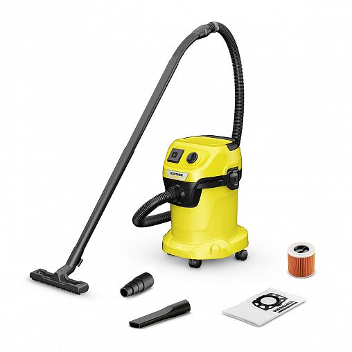 Профессиональный пылесос для сухой и влажной уборки Karcher WD 3 P V-17/4/20, 1000 Вт фото