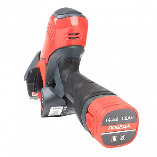 Аккумуляторная цепная пила Победа ПА 150, 14,4 В, 1,5 Ач Li-ion, с АКБ и ЗУ фото