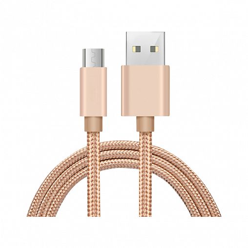Кабель Energy ET-28, USB - micro-USB, 1 м, золото фото