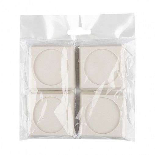 Антивибрационные подставки Рыжий кот для бытовой техники, квадратные, 4 шт, белые фото