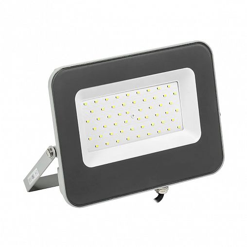 Прожектор светодиодный IEK СДО 07-50, 50 Вт, 6500 К, IP65, серый фото