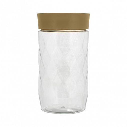 Банка для сыпучих продуктов Plast Team Stockholm, 1 л, шоколадный мокко фото