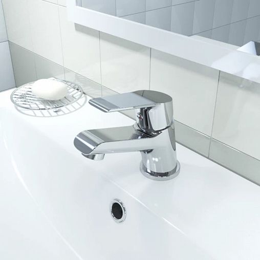 Смеситель для раковины с коротким изливом Milardo Nelson NELSB00M01, однорычажный, хром фото