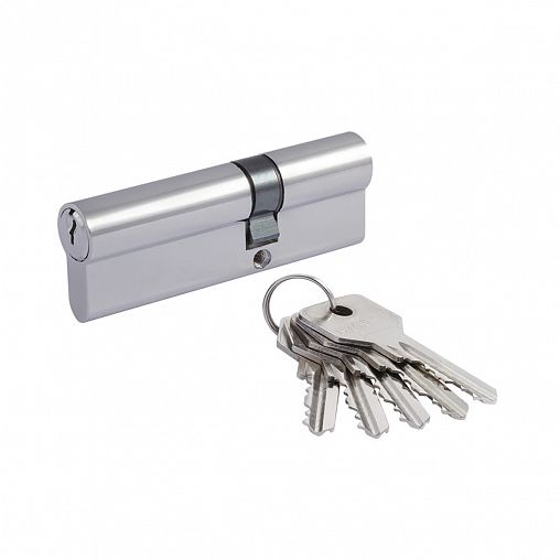 Цилиндровый механизм Нора-М STD Z Л-90 (55-35), ключ/ключ, хром фото