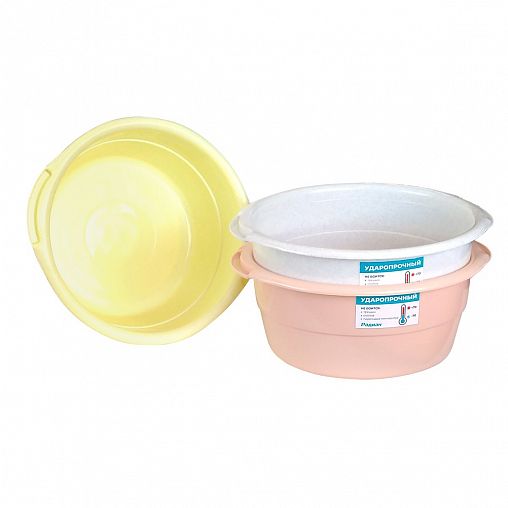 Таз Радиан, ударопрочный, круглый, 8 л фото