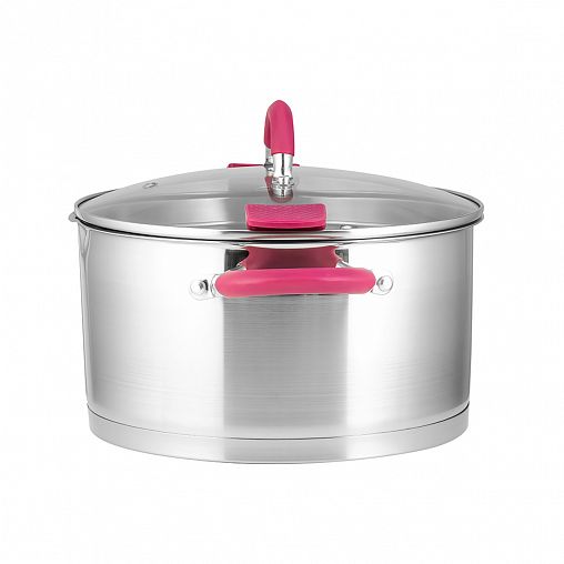 Кастрюля Lara Viva с крышкой, нержавеющая сталь, 2,2 л фото