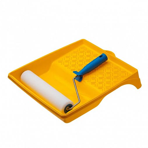 Набор малярный Акор Стандарт, валик поролоновый D60 x 240 мм с ванночкой фото