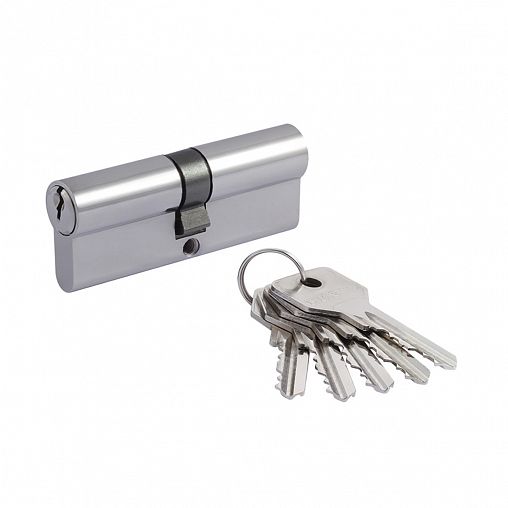 Цилиндровый механизм Нора-М STD Z Л-80 (40-40), ключ/ключ, хром фото