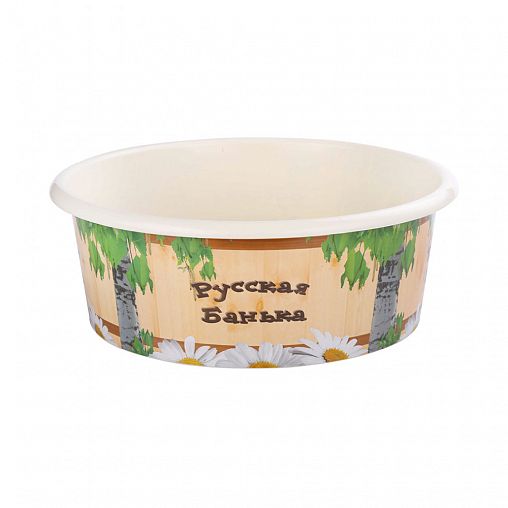 Таз пластиковый Альтернатива Русская банька, 20 л фото