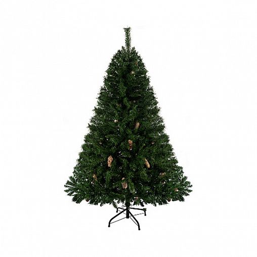 Ель искусственная Волшебная страна Зеленая с шишками, 150 см фото