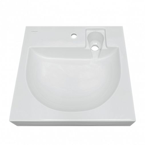 Раковина над стиральной машиной Sanita Luxe Galaxy 60 ВКС, 60 x 55 см, белая фото