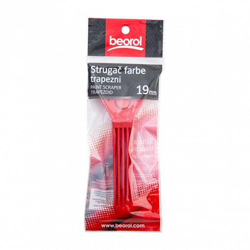 Скребок трапециевидный Beorol, пластиковая рукоятка, 65 мм фото