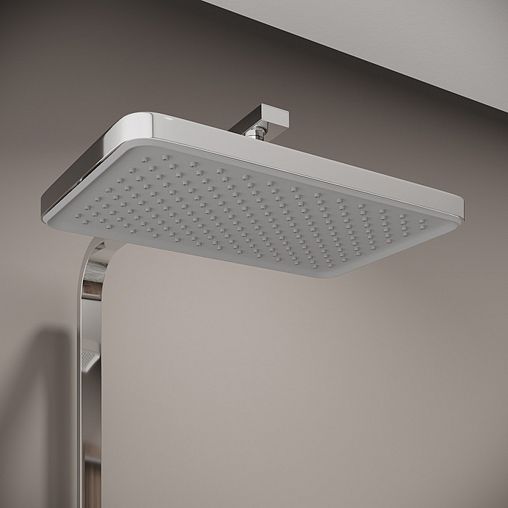 Душевая система с тропическим душем IDDIS Slide, с управлением Push Control, хром фото