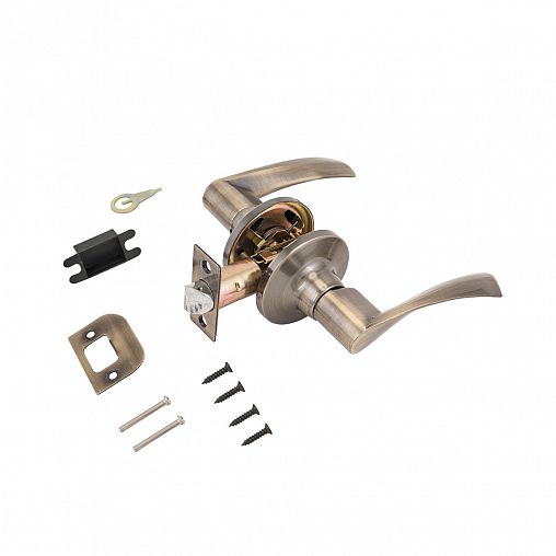 Ручка-защелка Стандарт 8901 PS AB, без запирания, бронза фото