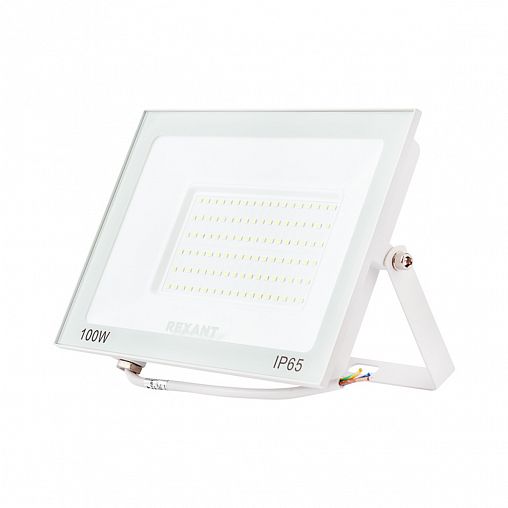 Прожектор светодиодный Rexant, 100 Вт, 5000 К, IP65, белый фото Прожектор светодиодный Rexant, 100 Вт, 5000 К, IP65, белый фото