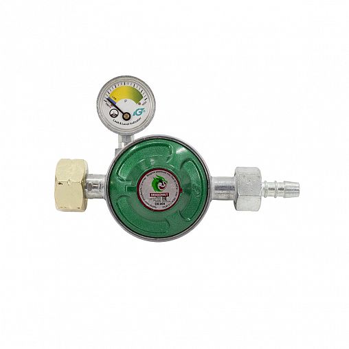 Редуктор Dragonkit DK-004, c предохранительным клапаном, кнопкой и манометром, 0,75 м³/ч фото