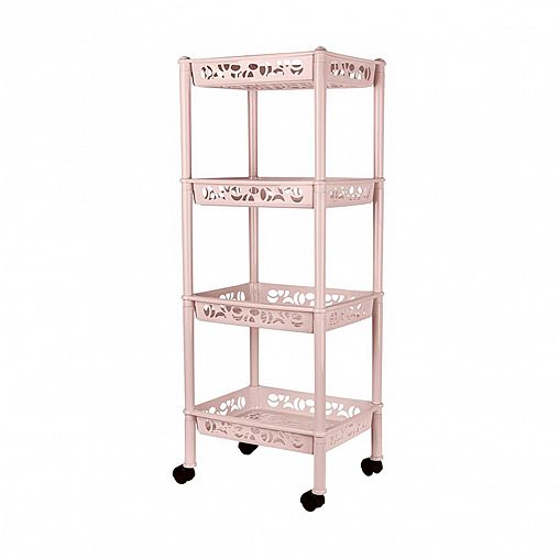 Этажерка четырехсекционная Keeplex Light KL283112005, на колесах, бежевый топаз фото