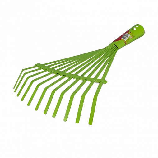 Грабли веерные Feona, металлические, 11 зубьев, 300 мм фото