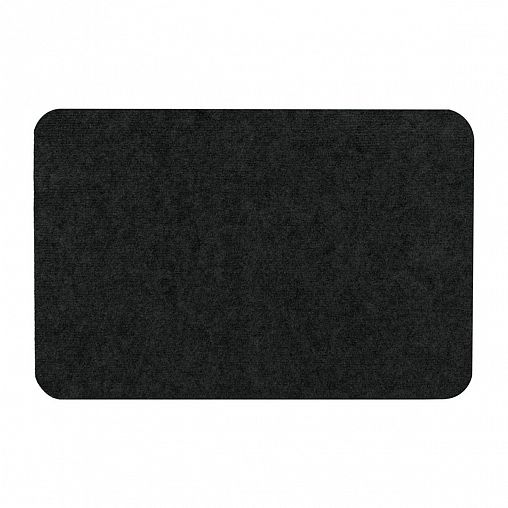 Коврик придверный Vortex Slim, влаговпитывающий, ребристый, 60 x 90 см, черный фото
