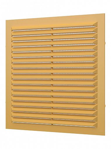 Вентиляционная решетка Era 1919С беж, пластиковая, с сеткой, 195 x 195 мм фото