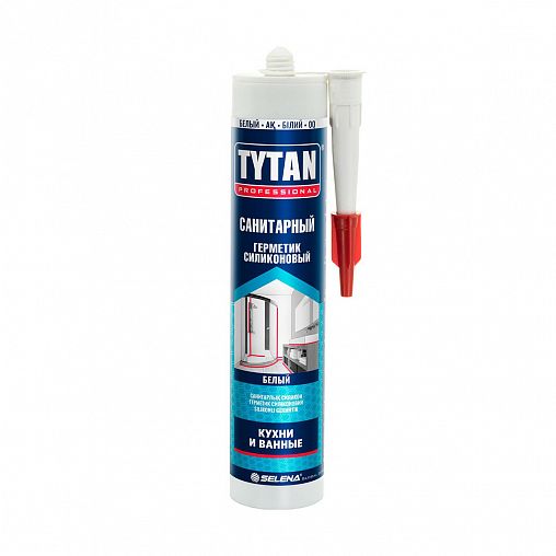 Герметик силиконовый санитарный Tytan Professional 17974, 280 мл, белый фото