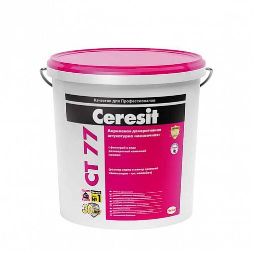 Декоративная штукатурка мозаичная Церезит (Ceresit) CT 77, 1,4 - 2 мм, granada-4, 25 кг фото