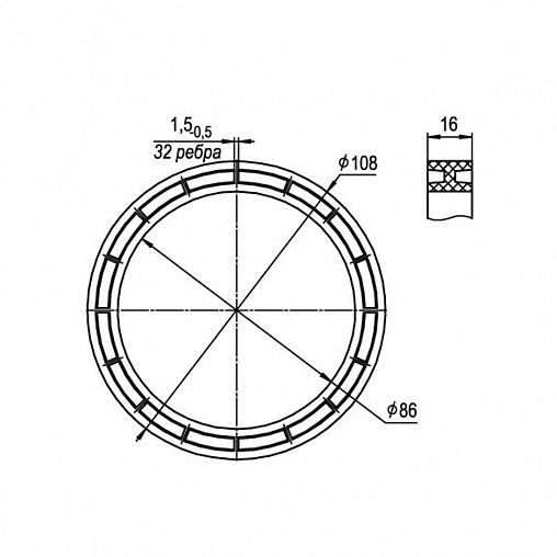 Прокладка между бачком и унитазом Инкоэр И-Ву Р фото