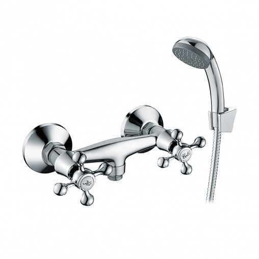 Смеситель для душа Decoroom DR54055, двухвентильный, хром фото