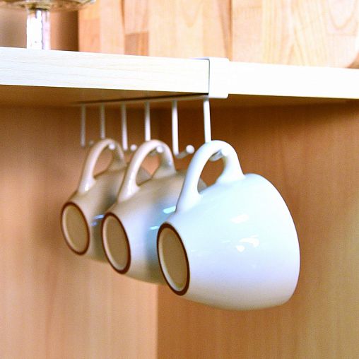 Крючок-вешалка на планке Мультидом, 6 шт фото