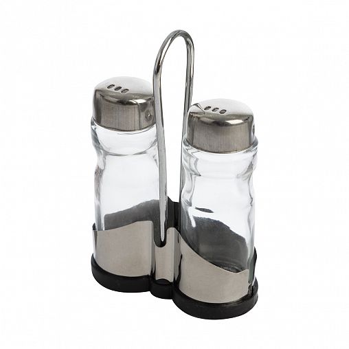 Набор для специй на подставке Mallony Spezia, черный фото